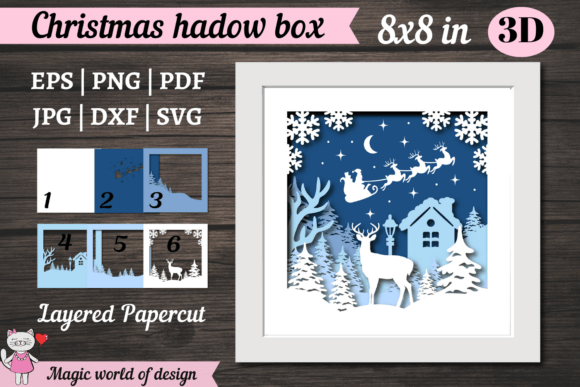 3D SVG Christmas Asset: Santa on Reindeer Review