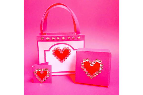 3D SVG Handbag with Pop-Up Box for Valentine S Day