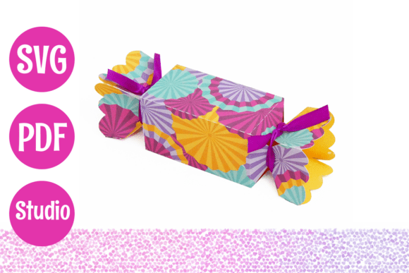Candy Shaped Box 3D SVG for Birthdays