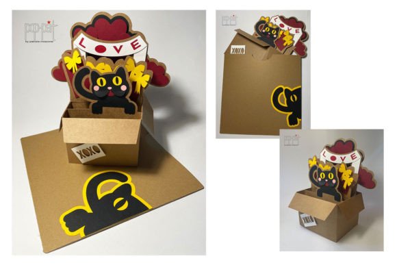Cat Valentine Box: 3D SVG Shapes for Brands