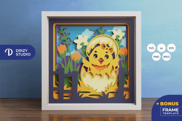 Chick Hatching 3D SVG Shadow Boxes Review