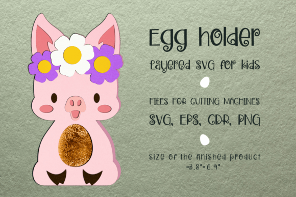 Cute Pig Easter Egg Holder: A 3D SVG Shapes Review