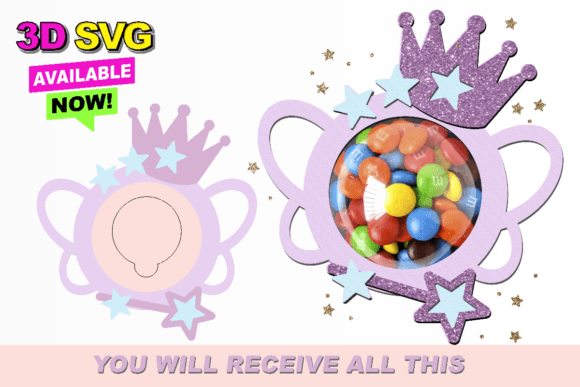 Fairy Candy Holder: 3D SVG Shapes for Branding