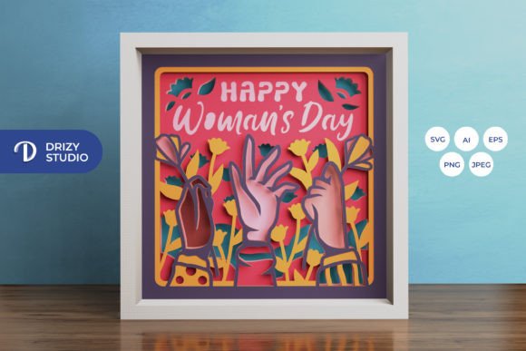 Reviewing Woman’s Day 3D Shadow Box SVG for Client Work